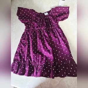 Polka Dot Purple Kids Dress